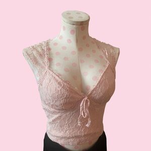 Ardene Pink Lace Top